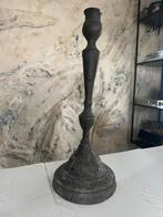 Prachtige Grote Antieke Bronzen Kandelaar, Ophalen of Verzenden, Koper of Brons