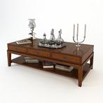 SALONTAFEL Eichholtz Military ENGLISH OAK 140x70x48 Flamant, Ophalen, 100 tot 150 cm, Engels sfeervol, Eichholtz