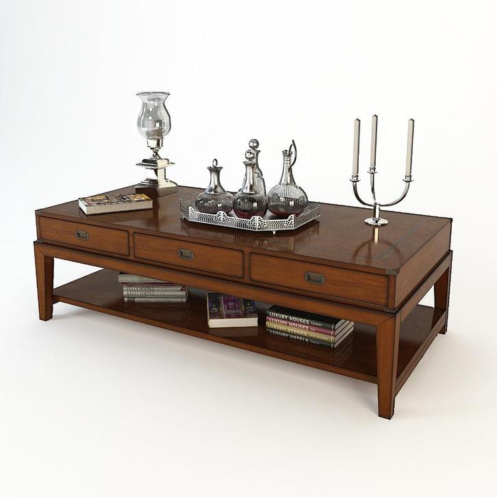 SALONTAFEL Eichholtz Military ENGLISH OAK 140x70x48 Flamant, Huis en Inrichting, Tafels | Salontafels, Zo goed als nieuw, Minder dan 50 cm