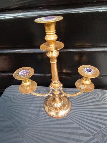 Koperen kandelaar. beschikbaar voor biedingen