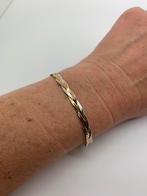 T89 Prachtige zilveren armband tricolor, Sieraden, Tassen en Uiterlijk, Armbanden, Ophalen of Verzenden, X, Goud, Zilver