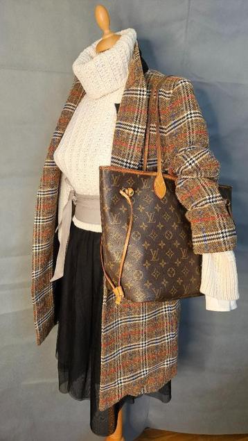 Chique Zara Geruite Jas/Blazer - Bruin Multi Kleur - Maat S  beschikbaar voor biedingen