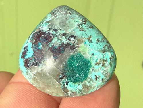 Mallacolla - Chrysocolla met Malachiet edelstenen mineralen, Verzamelen, Mineralen en Fossielen, Mineraal, Ophalen of Verzenden