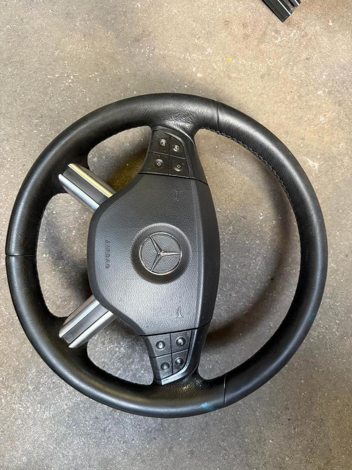 Mercedes-Benz ML W164 lederen stuurwiel, Auto-onderdelen, Besturing, Mercedes-Benz, Gebruikt, Herkomst onderdeel bekend, Ophalen of Verzenden