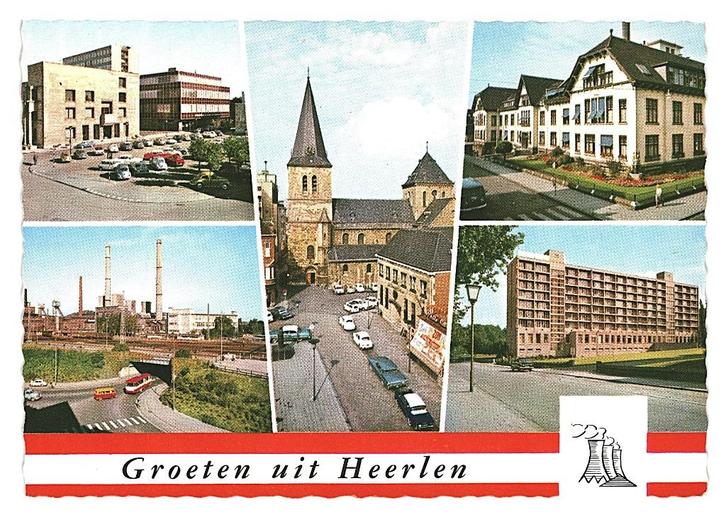 979139 Heerlen Limburg 1976 Nette oude kaart Onbeschreven, Verzamelen, Ansichtkaarten | Nederland, Ongelopen, Limburg, 1960 tot 1980