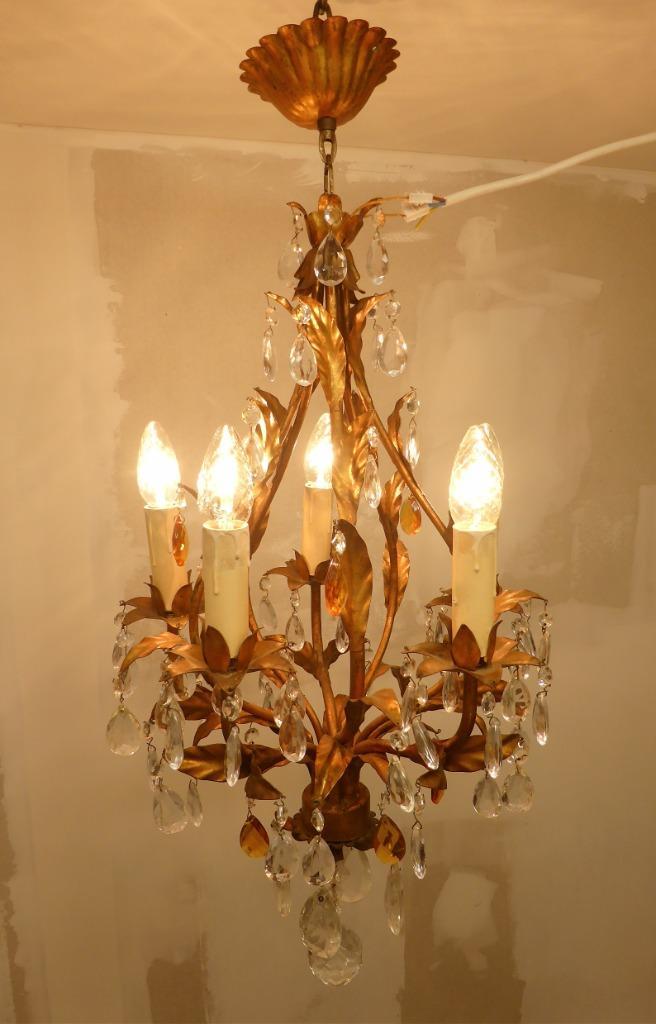 TOP antieke Franse 5-lichts kroonluchter met 73 pegels lamp, Huis en Inrichting, Lampen | Kroonluchters, Zo goed als nieuw, Ophalen of Verzenden