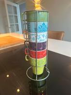 Design koffiekopjes pt. – 6 stuks met houder – ongebruikt, Ophalen of Verzenden, Zo goed als nieuw, Overige stijlen, Kop(pen) en/of Schotel(s)