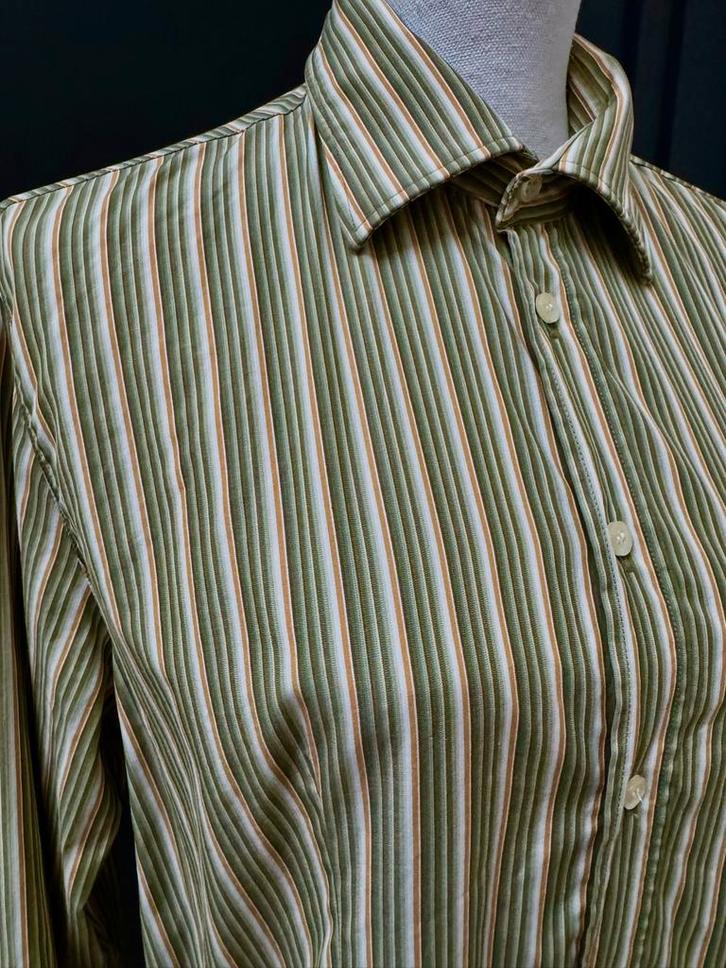 Hugo - Hugo Boss gestreepte overhemd maat L, Kleding | Heren, Overhemden, Zo goed als nieuw, Ophalen of Verzenden