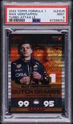 2022 Topps F1 Max Verstappen Turbo Attax LE Orange PSA9, Hobby en Vrije tijd, Stickers en Plaatjes, Ophalen of Verzenden, Nieuw