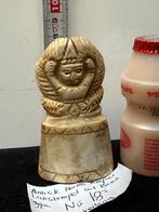 Antieke Burma Lakstempel uit Been, Ophalen of Verzenden