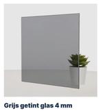 Grijs Getint Glas 4x, Doe-het-zelf en Verbouw, Glas en Ramen, Ophalen, Zo goed als nieuw, Minder dan 80 cm, Glasplaat