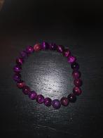 Paarse Meditatie Armband met Edelsteen, Ophalen of Verzenden