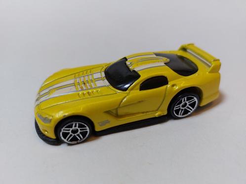 Dodge Viper GTS-R geel wit Hot Wheels Malaysia 3 inch mooi, Hobby en Vrije tijd, Modelauto's | Overige schalen, Zo goed als nieuw
