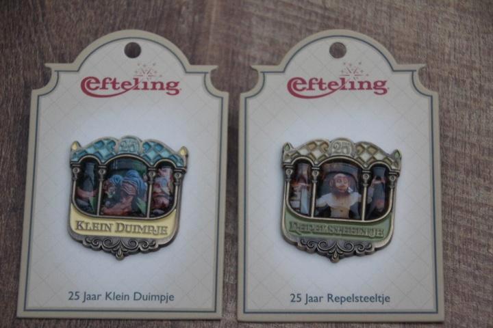 efteling pin  25 jaar klein duimpje en repelsteeltje, Verzamelen, Efteling, Nieuw, Button of Speldje, Ophalen of Verzenden