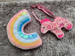 Roze kussen hema regenboog en paarden tasje, Kinderen en Baby's, Kinderkamer | Inrichting en Decoratie, Ophalen of Verzenden, Nieuw