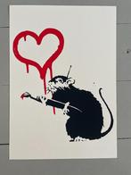 Banksy - Love Rat (WCP) (geen parra kaws), Antiek en Kunst, Ophalen of Verzenden