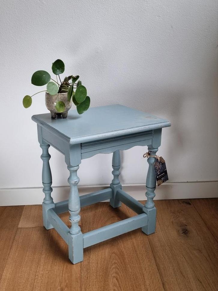 Leuk tafeltje, Huis en Inrichting, Tafels | Bijzettafels, Zo goed als nieuw, Rechthoekig, Minder dan 55 cm, Ophalen