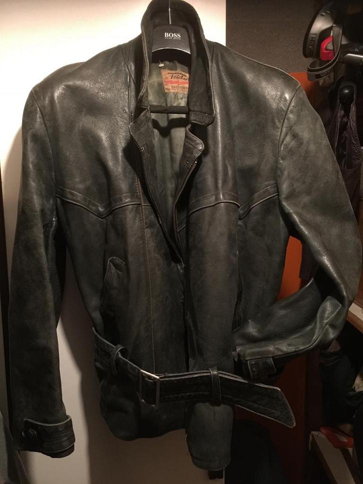 Motorjack leer Zeer fraai Geheel gaaf en schoon, Motoren, Kleding | Motorkleding, Jas | leer, Heren, Tweedehands, Ophalen