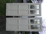 dubbele paneeldeuren glas in lood, Doe-het-zelf en Verbouw, Deuren en Horren, Ophalen, Gebruikt, 80 tot 100 cm, 215 cm of meer