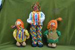 3 Vintage decoratie clowns / clown poppen, winkelmateriaal, Verzamelen, Ophalen of Verzenden, Gebruikt, Pop