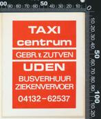 Sticker: Taxi Van Zutven - Uden, Overige typen, Ophalen of Verzenden, Zo goed als nieuw