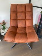 Nieuwe Jouke Draaifauteuil - WOOOD - Cognac Bruin, Ophalen, Bruin, Nieuw, Metaal