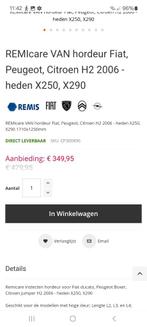 REMIcare VAN hordeur Fiat, Peugeot, Citroen H2 2006 -, Ophalen, Nieuw