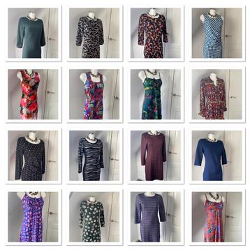 (NIEUW) 16 Schitterende MERK jurken maat 36-38 S/M UITZOEKEN beschikbaar voor biedingen