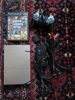 PS2 Slim Zilver + Controller & GTA San Andreas, Ophalen of Verzenden, Met 1 controller, Zilver, Slim