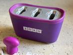 Zoku Quick Pop ijslollymaker complete set, paars, Ophalen of Verzenden, Gebruikt, Koelelement