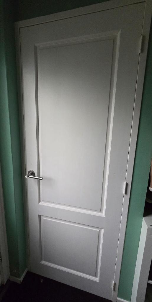 3 Massief houten binnendeuren, Doe-het-zelf en Verbouw, Deuren en Horren, Zo goed als nieuw, Binnendeur, Minder dan 200 cm, 80 tot 100 cm