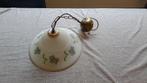 Vintage Glazen Hanglamp - E27 - Retro - Jaren 80, Vintage, retro, Gebruikt, Ophalen of Verzenden, Glas