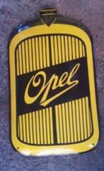 Opel grill emaillen reclame decoratie bord garage borden, Reclamebord, Ophalen of Verzenden, Zo goed als nieuw