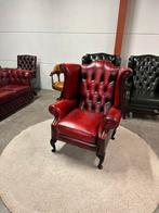 Oxblood rood chesterfield fauteuil stoel oorfauteuil Z.G.A.N, Huis en Inrichting, Fauteuils, 2871SK, Klassieke, Mariansoliak8@gmail.con