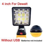 Led bouwlamp 18V 1500 Lumen  3 stuks  40.00 MET 2 X  USB, Denico.power@gmail.com, Minder dan 50 watt, Nieuw, Lamp met armatuur