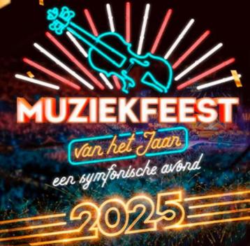 6 Tickets Muziekfeest v/h Jaar - Golden Circle beschikbaar voor biedingen