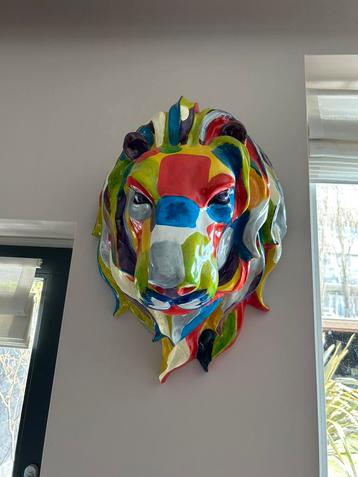 3D Leeuwenkop kunst  beschikbaar voor biedingen