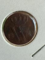 1/2 cent 1869, Postzegels en Munten, Munten | Nederland, Ophalen of Verzenden, Koning Willem III, 5 cent