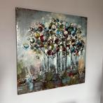 Metalen 3D schilderij kleurrijke bomen, Antiek en Kunst, Ophalen