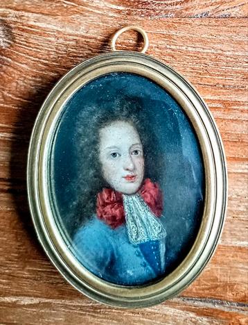 Miniatuur portret 17e eeuw  beschikbaar voor biedingen
