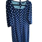 King Louie jurk polkadot met riem, Blauw, Maat 42/44 (L), Ophalen of Verzenden, Zo goed als nieuw
