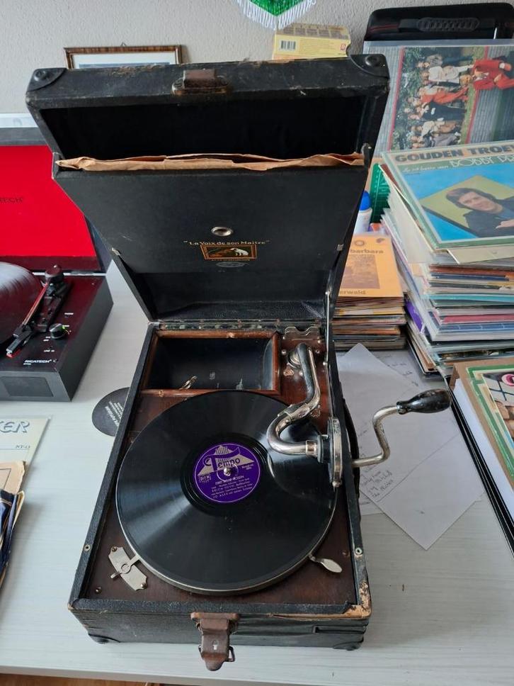 Vintage Grammofoon, Antiek en Kunst, Curiosa en Brocante, Ophalen of Verzenden