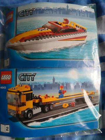 Lego City 4643 Powerboot Transport beschikbaar voor biedingen