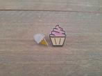 2 leuke pins van ijsjes te koop, Verzamelen, Ophalen of Verzenden, Nieuw, Overige onderwerpen, Speldje of Pin