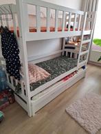 Stapelbed met 3 slaapplaatsen + matrassen, Ophalen of Verzenden, Gebruikt, Stapelbed