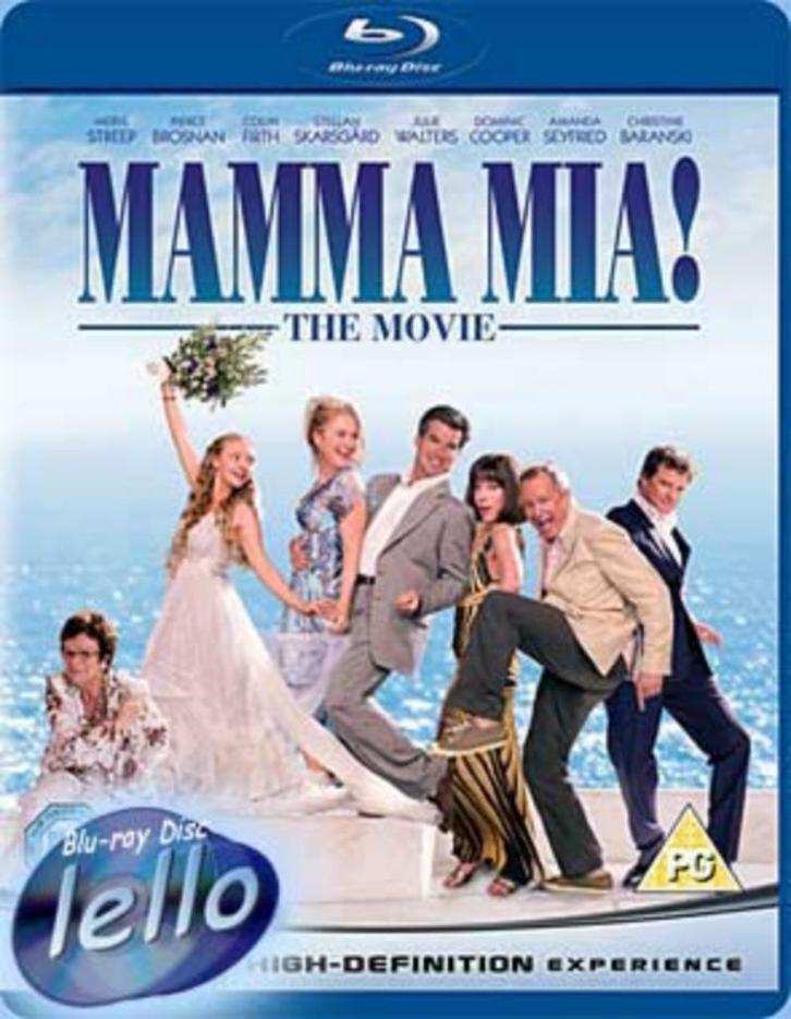 Blu-ray: Mamma Mia! (2008 Pierce Brosnan Meryl Streep) OS, Cd's en Dvd's, Blu-ray, Zo goed als nieuw, Drama, Ophalen of Verzenden