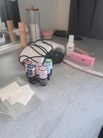 Jellak set, Sieraden, Tassen en Uiterlijk, Uiterlijk | Cosmetica en Make-up, Ophalen of Verzenden, Zo goed als nieuw, Zwart, Handen en Nagels