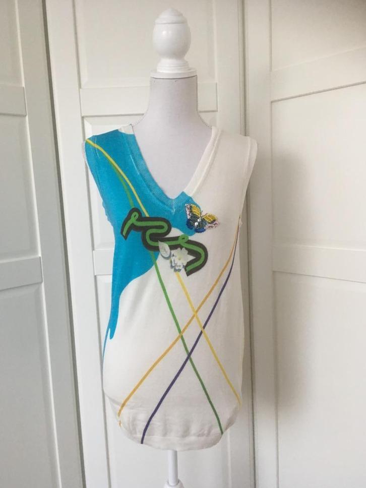 Etoile Du Monde nieuwe spencer mouwloze trui, maat 2 (= S), Kleding | Dames, Truien en Vesten, Nieuw, Maat 36 (S), Wit, Ophalen of Verzenden