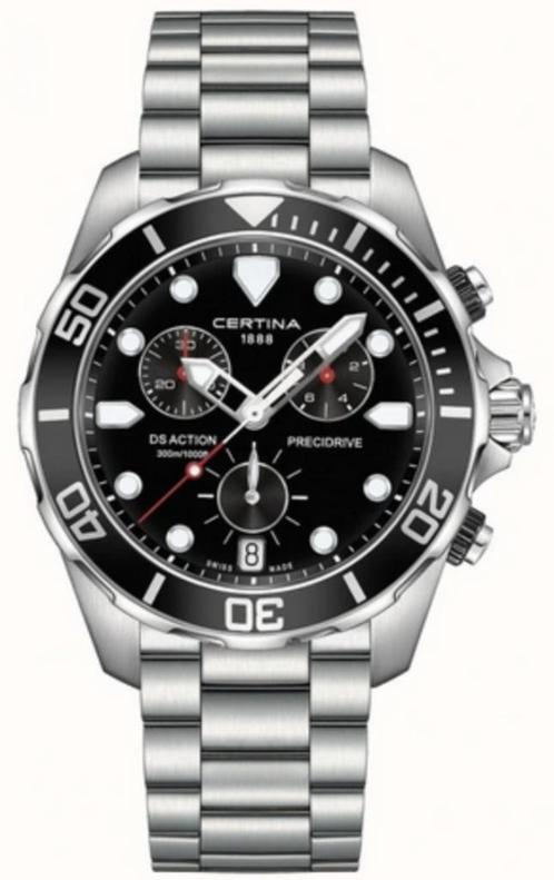 Certina DS Action (Steel Black), Sieraden, Tassen en Uiterlijk, Horloges | Heren, Zo goed als nieuw, Polshorloge, Overige merken