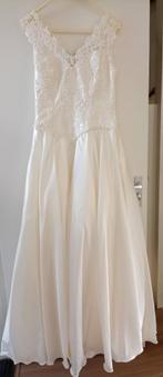 roomwitte trouwjurk maat 40, Ophalen of Verzenden, Zo goed als nieuw, Wit, Trouwjurk